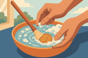 Mild Soap and Water Method