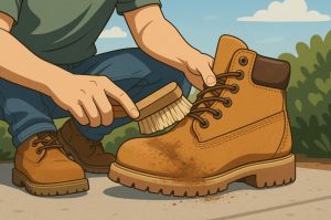 Remove Dry Dirt from Suede or Leather