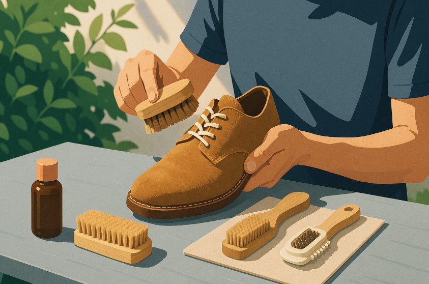 how to clean suede shoes