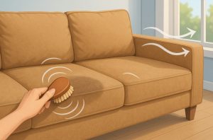 Drying and Brushing the Nap