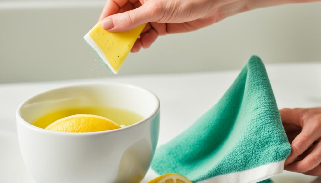 Removing tea stains from cups