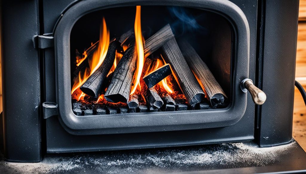 causes of black glass on wood burner