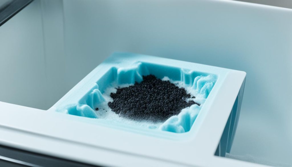 clean mould from detergent drawer