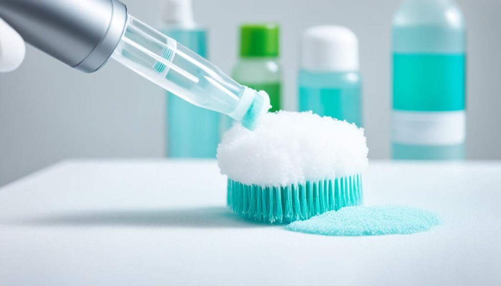 cleaning derma roller with isopropyl alcohol cleaning derma roller with isopropyl alcohol