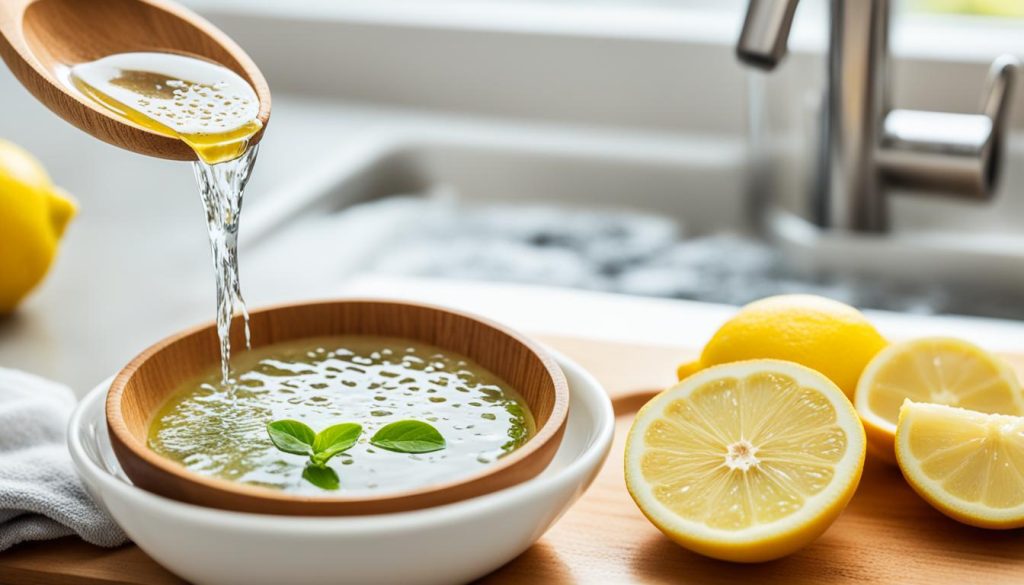 eco-friendly wooden spoon cleaning