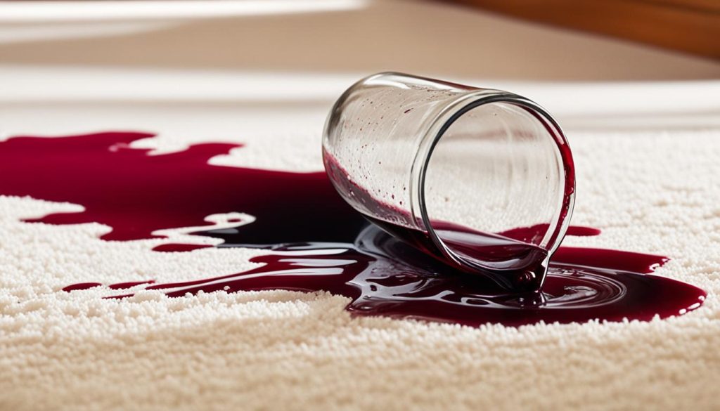 how to clean red wine stains from carpet