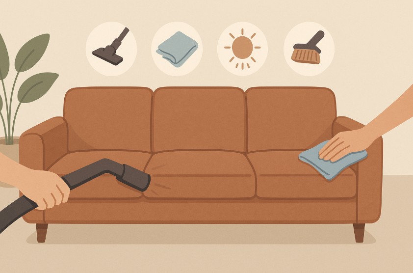 how to clean suede sofa