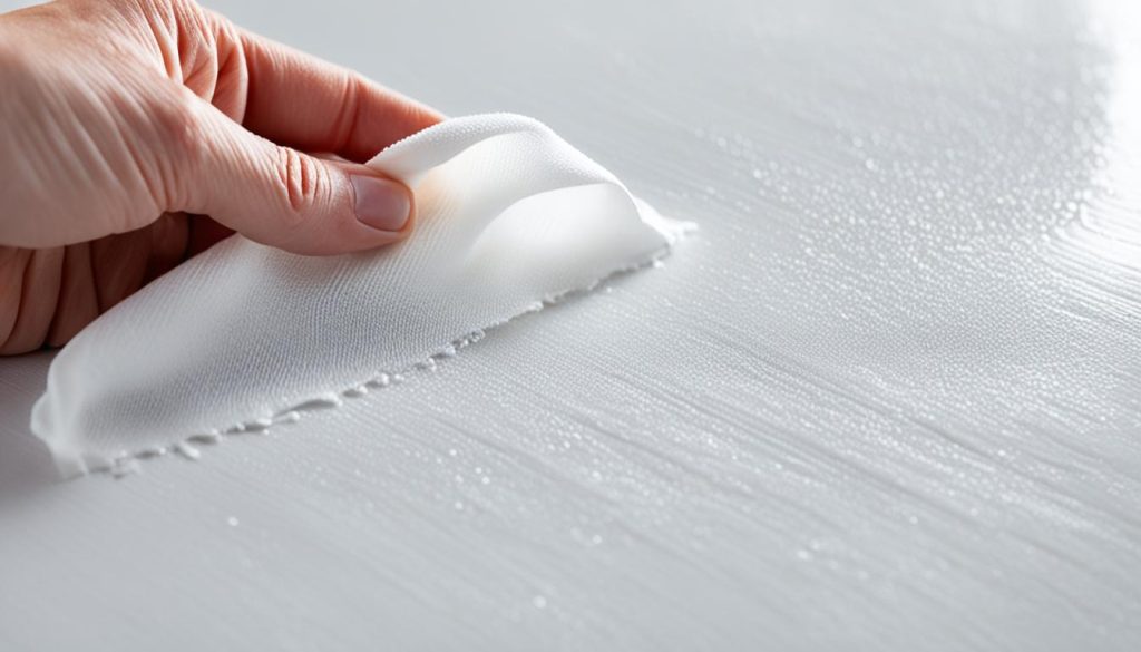 silicone sealant stain removal