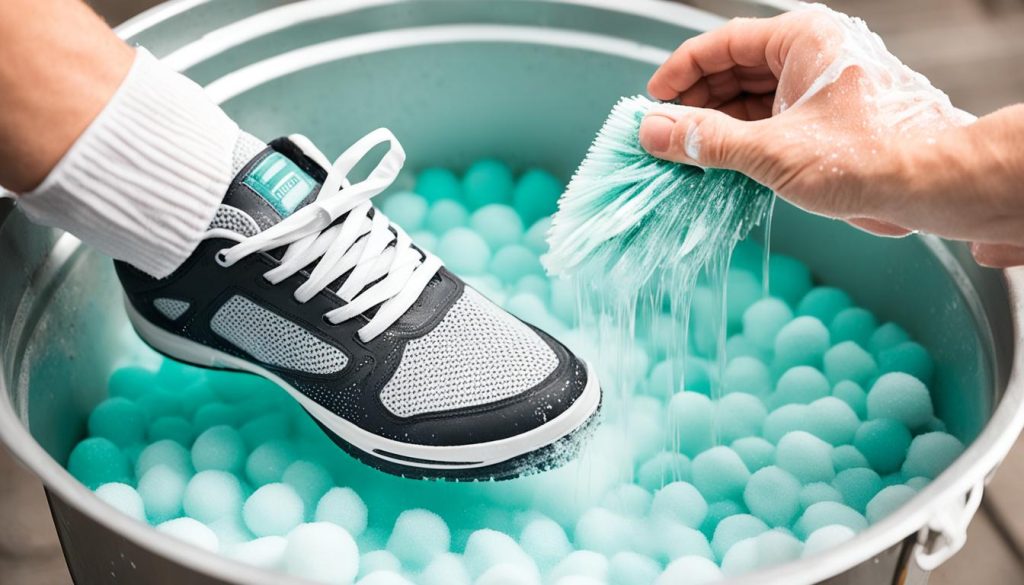 Cleaning Mesh Trainers Cleaning Mesh Trainers