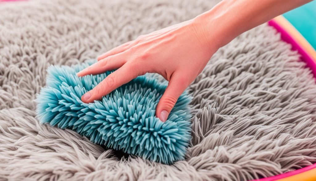 Removing dog hair from a dog bed Removing dog hair from a dog bed