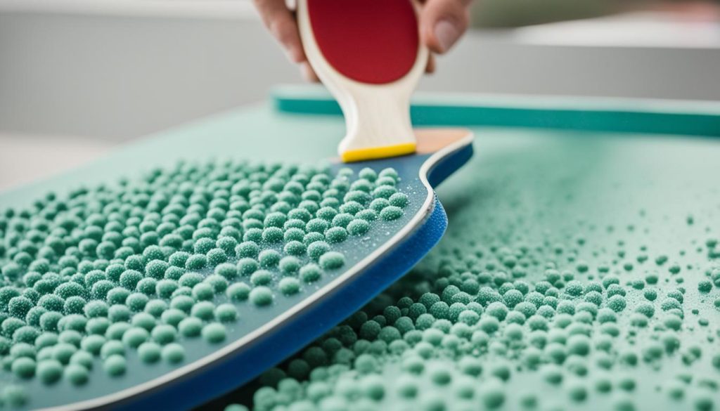 Toothbrush Method for Pimpled Rubber