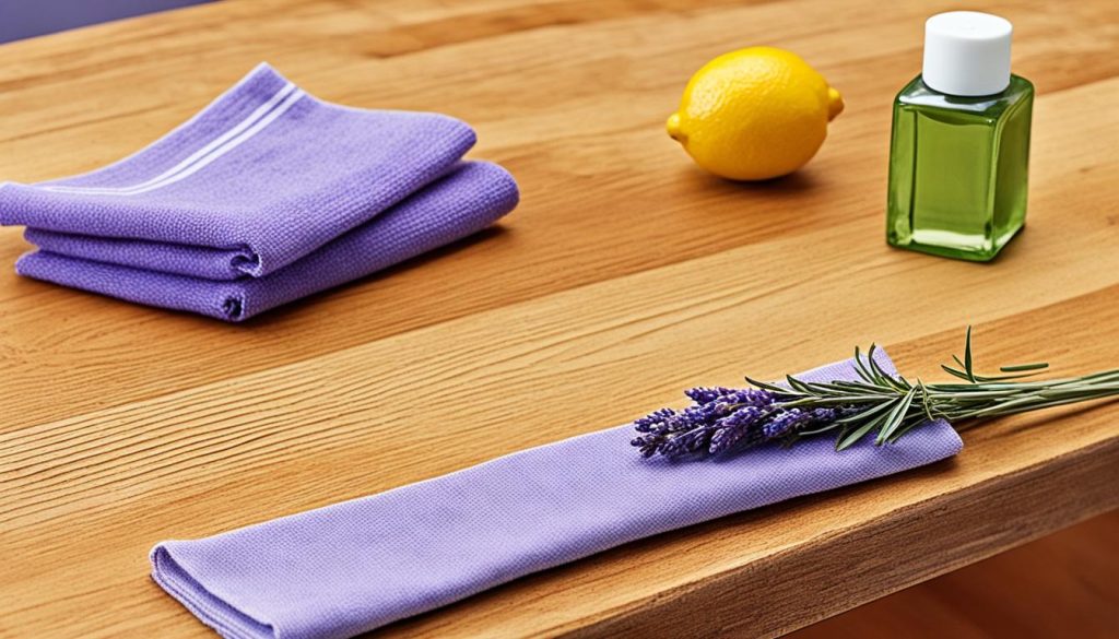 best way to clean a wooden desk