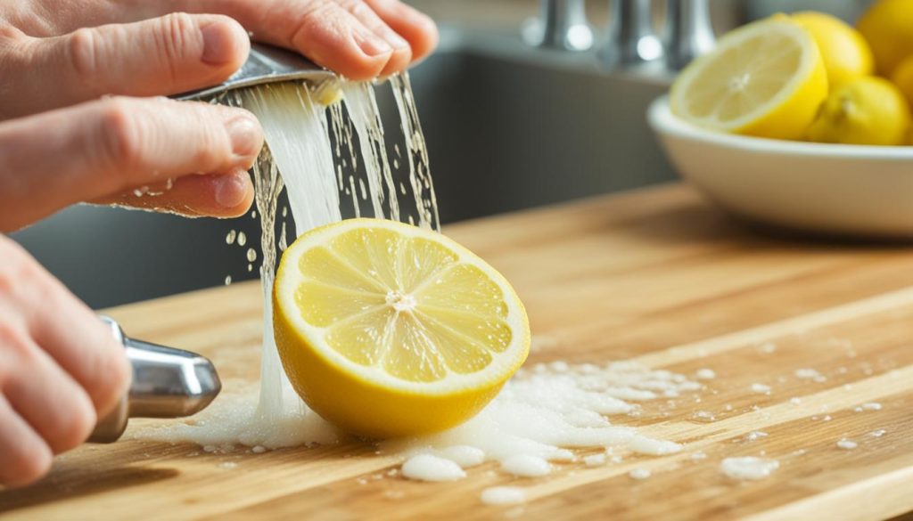 best way to clean wood cutting board