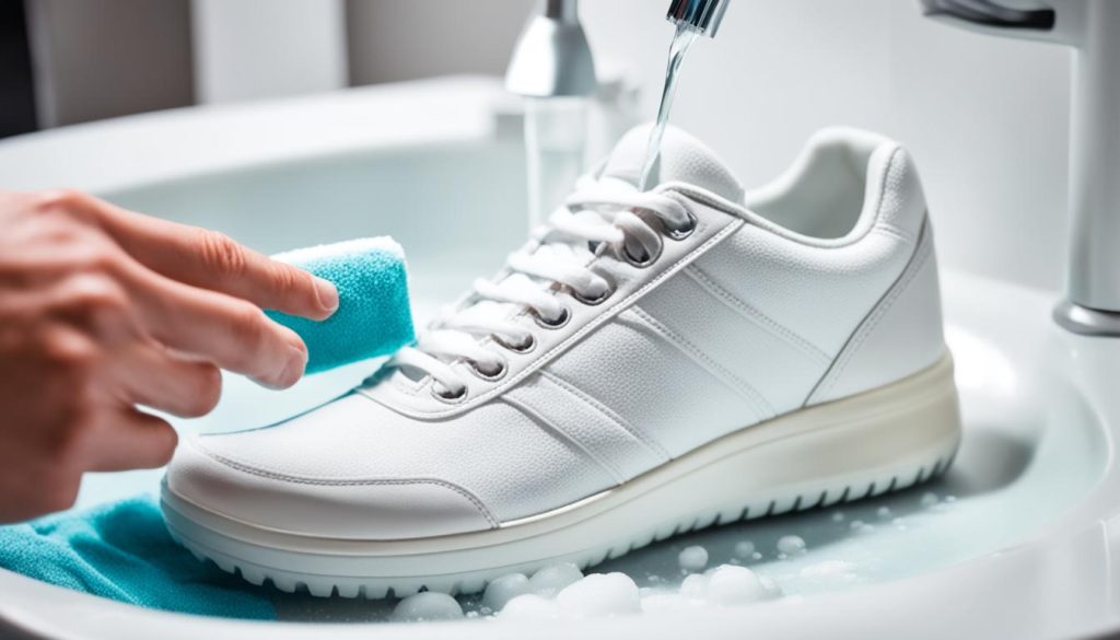 maintaining canvas footwear