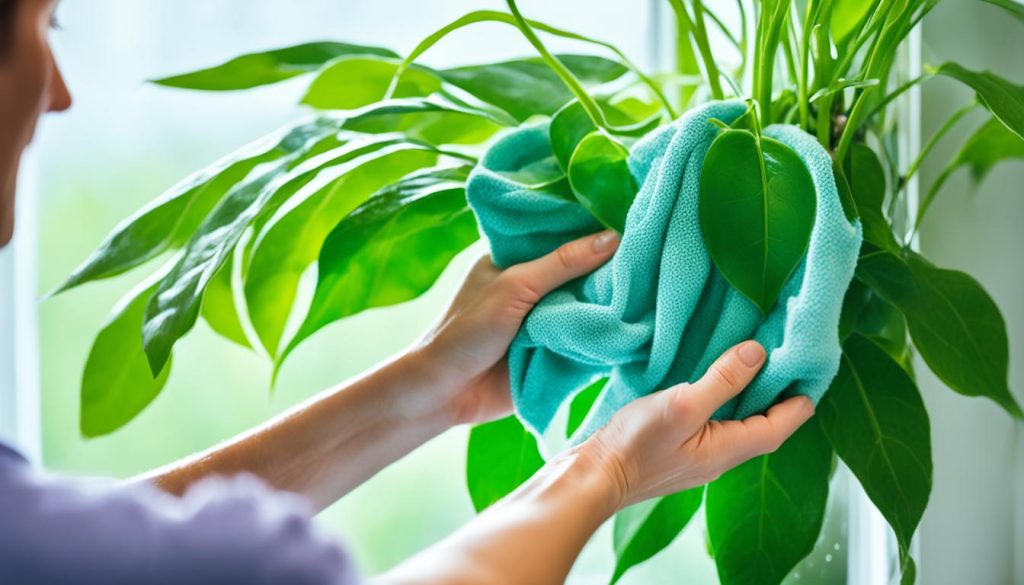 maintaining clean houseplant leaves maintaining clean houseplant leaves