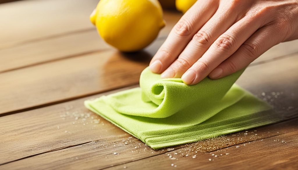natural wood desk cleaning techniques