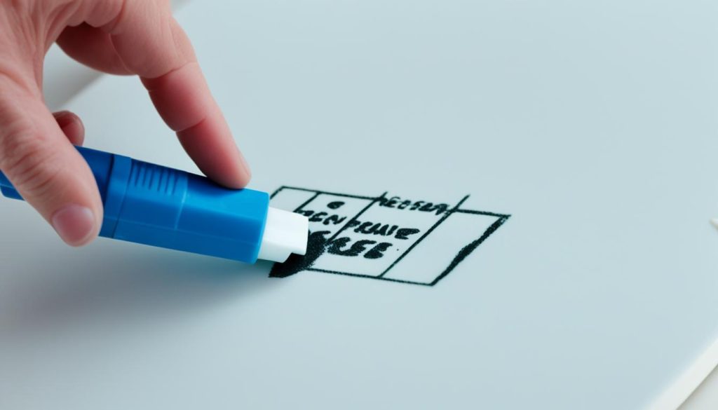 wipe board marker residue removal