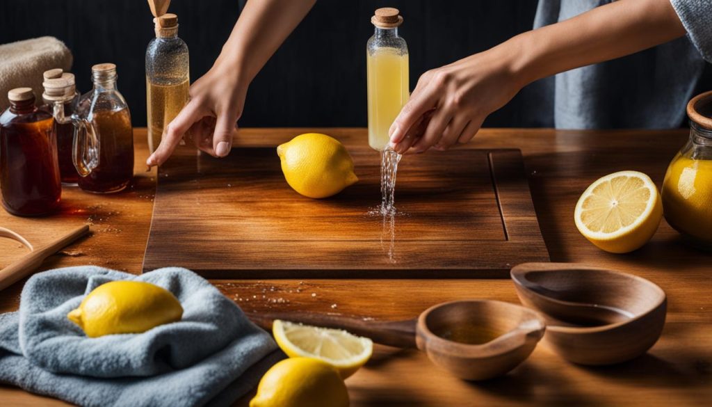 Best way to remove water stains from wood