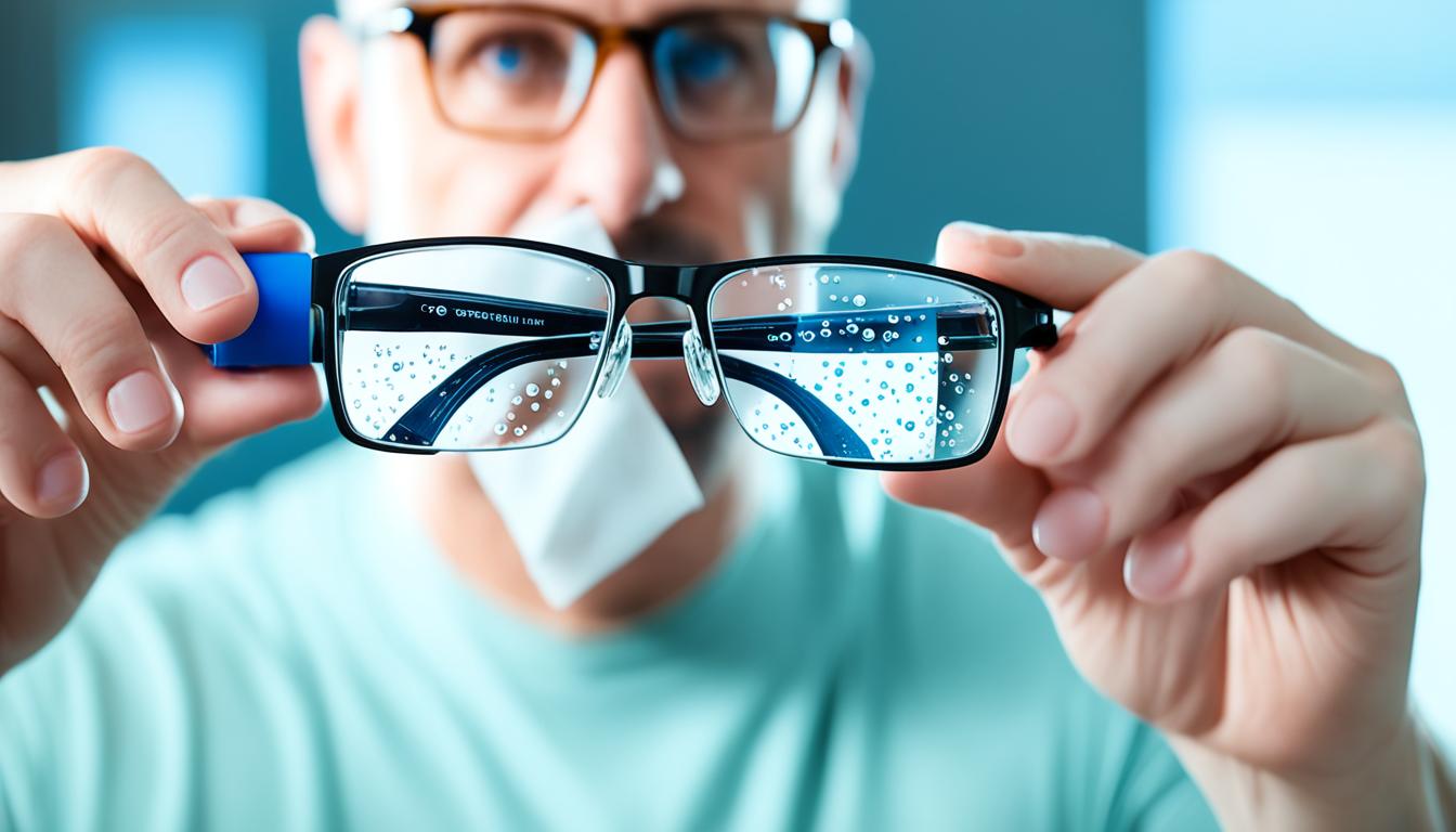 how to clean eyeglass