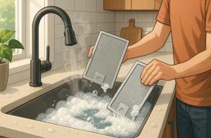 Soak the Filters in a Degreasing Solution