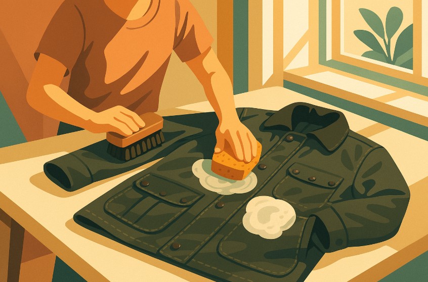 how to clean barbour wax jacket