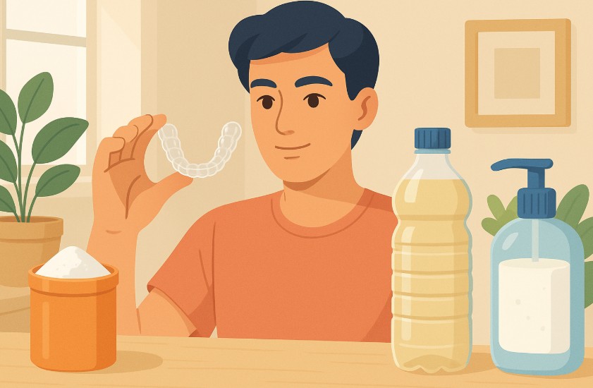 how to clean retainers at home